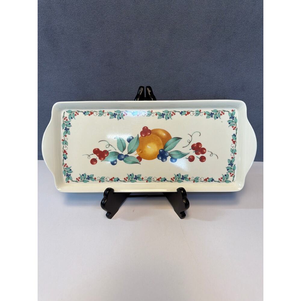 VTG Eurita Reston Lloyd Corelle Abundance Melamine Rectangle Serving Tray 14.75"